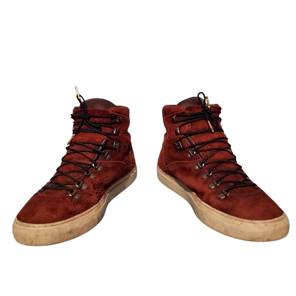 Diemme Maroon Leather Lace-Up Ankle Combat Boots Men's Size 10M - Picture 8 of 15